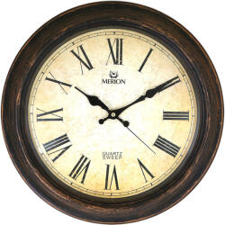 TIKO TIME Merion falióra, quartz, bronz színű keret, antikolt jellegű számlap, sweep (7649-0)