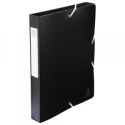Exacompta Füzetbox PP Exabox-Opaque A/4 40 mm gerinccel gumis fekete (59781E) (59781E)