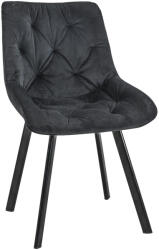 AKORD SJ. 33 Bársony Steppelt Étkezőszék Fekete CSJ. 33-BL