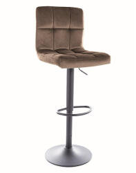 Signal C105 Elegance Bárszék Bársony Sötétbézs Állítható Magasságú