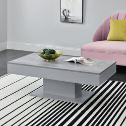 PremiumXL en. casa Dohányzóasztal Lünen 40 x 110 x 60 cm forgácslap beton / szürke