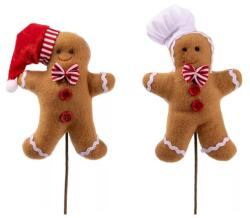 Iris textil mézeskalács figura, pálcikás, kukta sapkában 13-30 cm (061183)