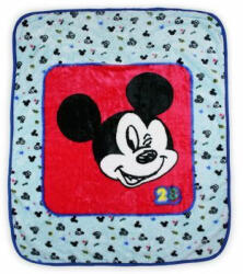 Exity Mickey Egér Baba Takaró Kisfiúknak - 110 x 140 cm, Világoskék