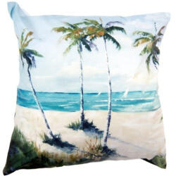 Clayre & Eef Textil Párnahuzat 45X45cm, 100% Polyester, Pálmafás