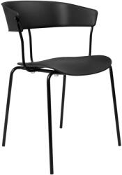 King Home JETT Polipropilén Szék Fekete Modern
