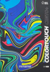 Mitama A4, vonalas, 52+2 lapos, fekete márvány (62172-90127)