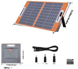 Összecsukható napelem, USB A & C töltés, hordozható kivitel, TSP18V60W