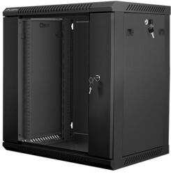 Lanberg 12U 19" fali rack szekrény 600x450mm fekete (WF01-6412-10B) (WF01-6412-10B) - pcland