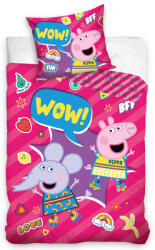 Carbotex Peppa malac ágyneműhuzat wow 140x200cm 70x90cm (CBX204007PP)