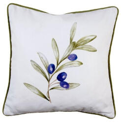 Clayre & Eef Párnahuzat 40X40cm, 100% Pamut, Olive Fields - fizz