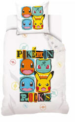 Carbotex Pokémon Ágyneműhuzat - 100% Pamut, 140x200 + 70x90 cm (CBX3230651POK)