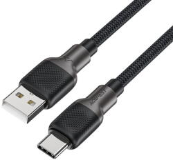 ACEFAST Cablu de incarcare, USB la Type-C, 3A, High-Speed Charging, 1.2m - (C10-04) - Black (KF2349190) - vexio