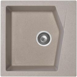 Metalac Chiuveta X Granit Linea 50 bej500 x 500 mm, sifon 90 mm, granit (189156) - vexio Chiuveta