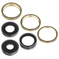Aftermarket Piese si componente Geam Camera Spate Apple iPhone 13 Pro Max / 13 Pro, Wide + UltraWide + Telephoto, cu Rama, Auriu (gcam/ram/iphone13/pro/au) - vexio