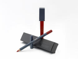 ADEN Cosmetics Folyékony Rúzs + Szájkontúr Ceruza Szett 14 - Sötétpiros