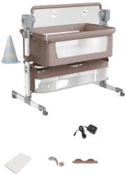  Babaágy, állítható magasságú, uniszex kialakítás, tárolókosár, BJJ-601-KHAKI