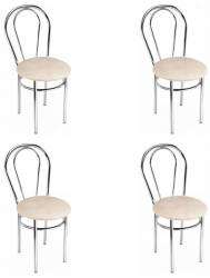  Nizza étkezőszék króm + sonoma 4 db
