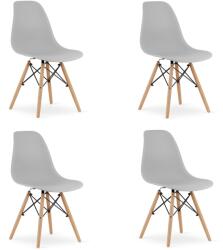 Bravolo OSAKA Szék Szürke / Természetes Lábak x 4