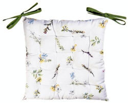 Clayre & Eef Székpárna 40X40cm Kötős 100% Pamut, Happy Floral - fizz