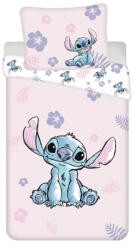 Jerry Fabrics Lilo és Stitch A csillagkutya ágyneműhuzat pink 140x200cm 70x90cm (JFK036389)