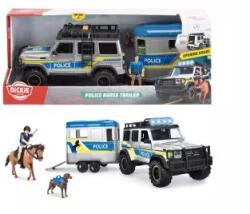 Dickie Toys Dickie: Rendőrautó lószállító utánfutóval, 1: 24 - pcx