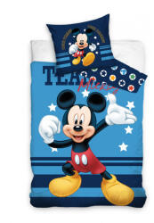  Mickey Egér Kék Ágyneműgarnitúra - 140x200 + 65x65