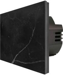 Luxion Intrerupator Dublu cu Touch din Marmura LUXION, 500W - culoare negru