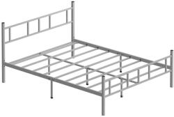 ASIR GROUP Fém kétszemélyes ágy PIRON 120x200 cm, fehér, teherbírás 120 kg 837WST1113 (AS3233)