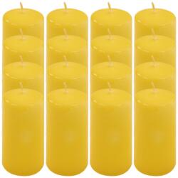 Nexos Paraffingyertya 10 cm 20 óra égési idő 16 db szett sárga (DK47107_SL16)