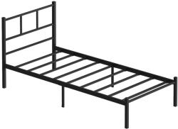 ASIR GROUP ROVAN fém egyszemélyes ágy, 90x200 cm, fekete, 120 kg teherbírás 837WST1143 (AS3239)