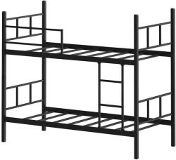 ASIR GROUP MAVEN fém emeletes ágy 90x200 cm fekete teherbírás: 2×100 kg 837WST1122 (AS3237)