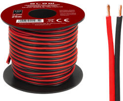 BLOW Hangszórókábel 2x0, 75 mm fekete/vörös 25 m (73-343)