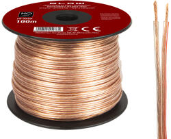 BLOW 2x1, 50 mm-es átlátszó hangszórókábel (73-325)