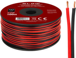 BLOW Hangszóró kábel 2x0, 75 mm fekete/piros (73-373)