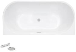 Besco Cada de baie freestanding, cu preaplin cu fanta, dreptunghiulara 170 cm, alb (white), Besco Vica WAS-170VN (WAS-170VN)