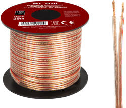 BLOW Hangszórókábel 2 × 1, 00 mm, átlátszó, 25 m - 73-364- (73-364)