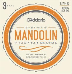 D'Addario EJ74-3D Mandolin húr (<![CDATA[EJ74-3D]]>)
