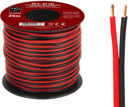 BLOW Cablu pentru difuzoare 2x0, 35 mm negru/roșu 25 m (73-341-)
