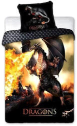 Faro Sárkány ágyneműhuzat fekete 140x200 70x90cm (FRA593965)