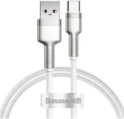 Baseus Cablu USB to USB-C 66W 1M Alb Baseus CAKF000102 Cafule Series Metal