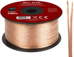 BLOW Cablu pentru difuzoare 2x1, 00 mm transparent (73-324-)