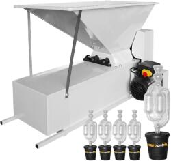Eno Italia Zdrobitor desciorchinator electric ENO 3 SMALTO max 1200 kg/h role aluminiu tambur inox + 5 buc. Dop cu serpentina 25-50 L 50/35X55 AgroPro Fabricat in Italia (10103946+dop) - motosape-motocoase