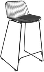 King Home Miles Ipari Bárszék Fekete Acél