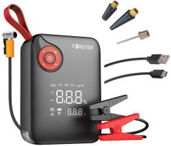Forever JS-400 Forever jump starter 4 az 1-ben powerbank 26, 64Wh (bikázó, kompresszor, telefontöltő és lámpa) (JS-400)