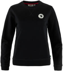 Fjällräven Hanorac pentru femei Fjällräven Övik 1960 Logo Badge Sweater Black S