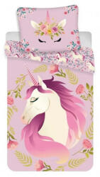 Jerry Fabrics Unikornis ágyneműhuzat virág 140x200cm 70x90cm
