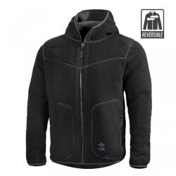 Pentagon Férfi Kétoldalas Polár Kabát Ianos Sherpa, fekete/szürke