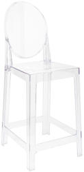 King Home Victoria Átlátszó Polikarbonát Bárszék 65 cm