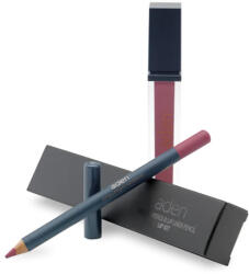ADEN Cosmetics Folyékony Rúzs + Szájkontúr Ceruza Szett 33 - Mályvaszín