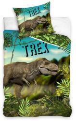 Carbotex Dinoszaurusz ágyneműhuzat t-rex zöld 140x200cm 70x90cm